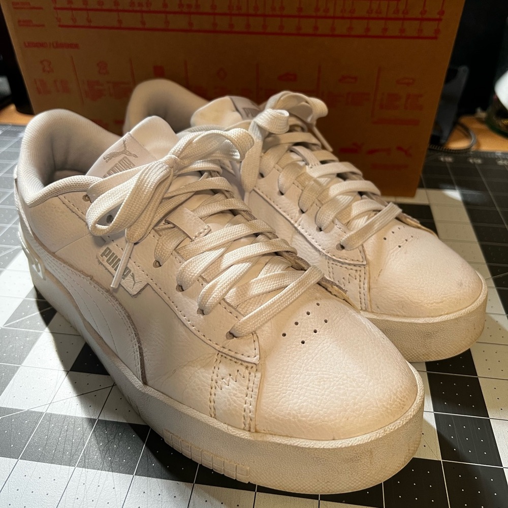 Puma White Athletic Shoes